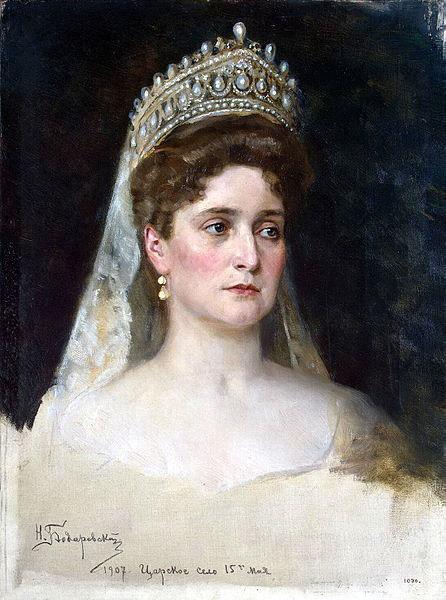 Nikolas Kornilievich Bodarevsky Portrait of the Empress Alexandra Fedorovna oil painting image